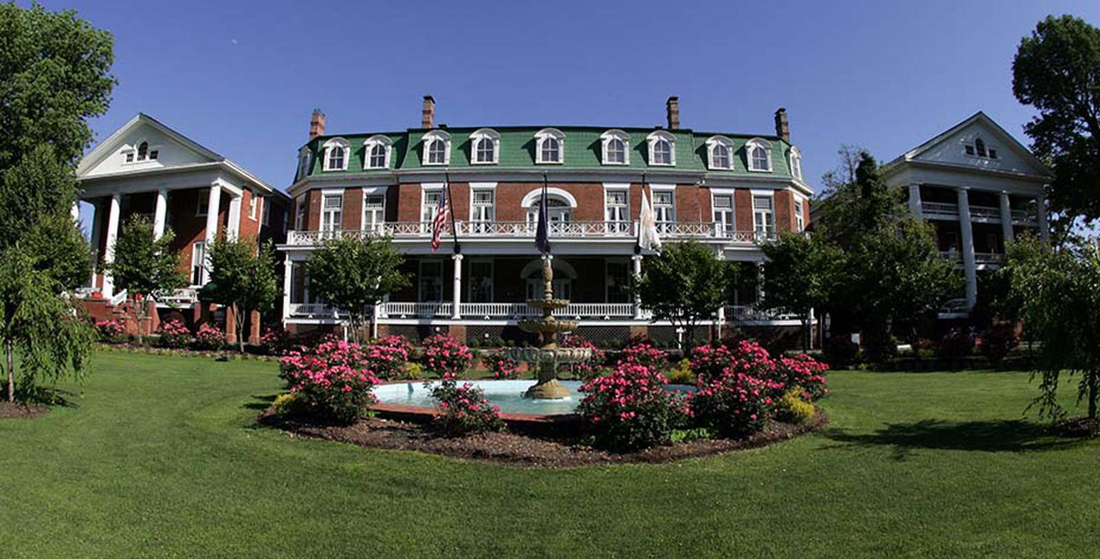 Image of Hotel Exterior The Martha Washington Hotel & Spa, 1832, Member of Historic Hotels of America, in Abingdon, Virginia, Special Offers, Discounted Rates, Families, Romantic Escape, Honeymoons, Anniversaries, Reunions